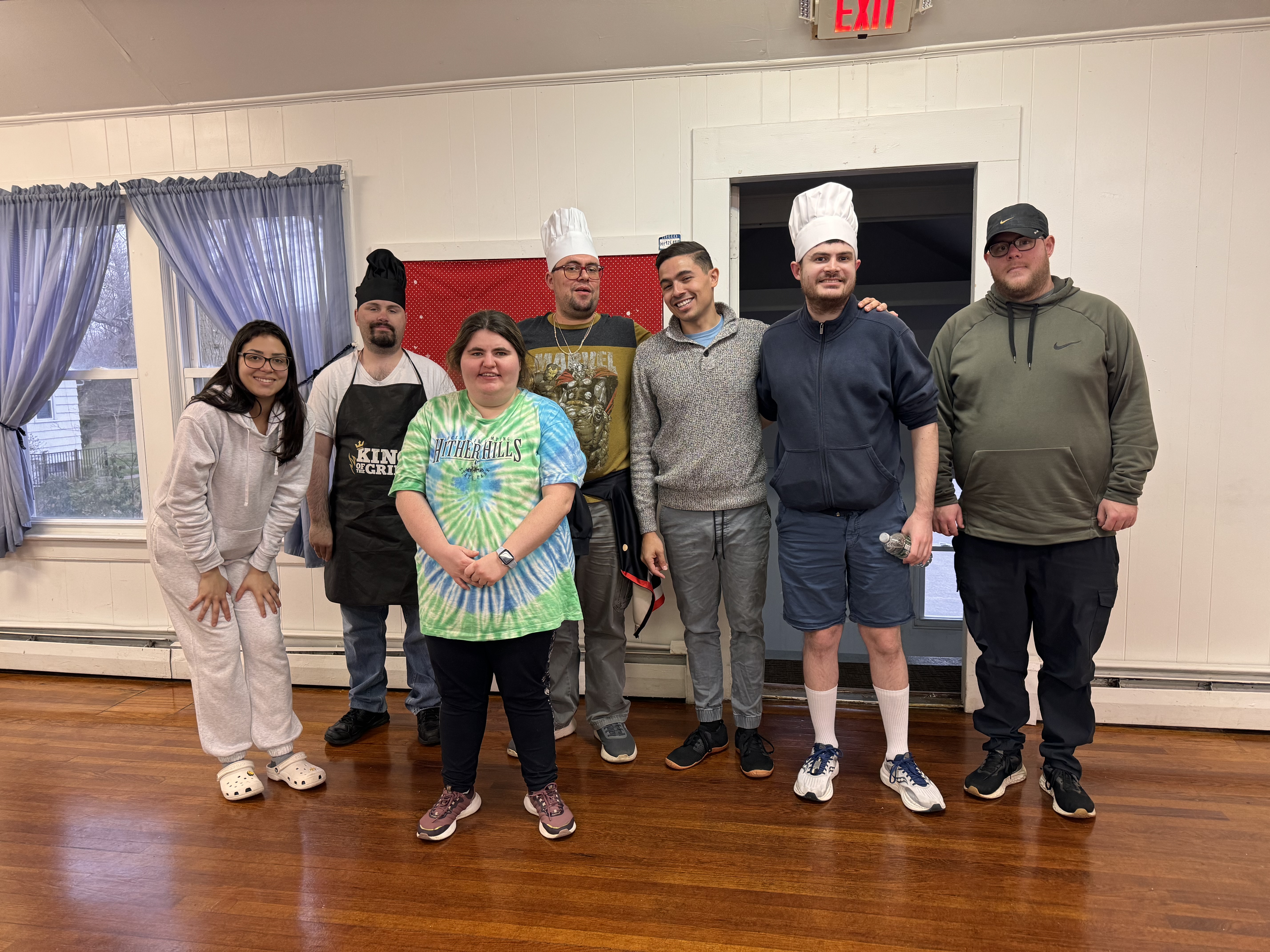Cooking workshop group