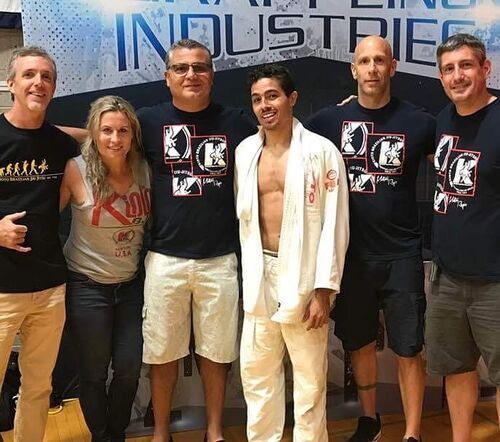 Diego coaching BJJ in a private session