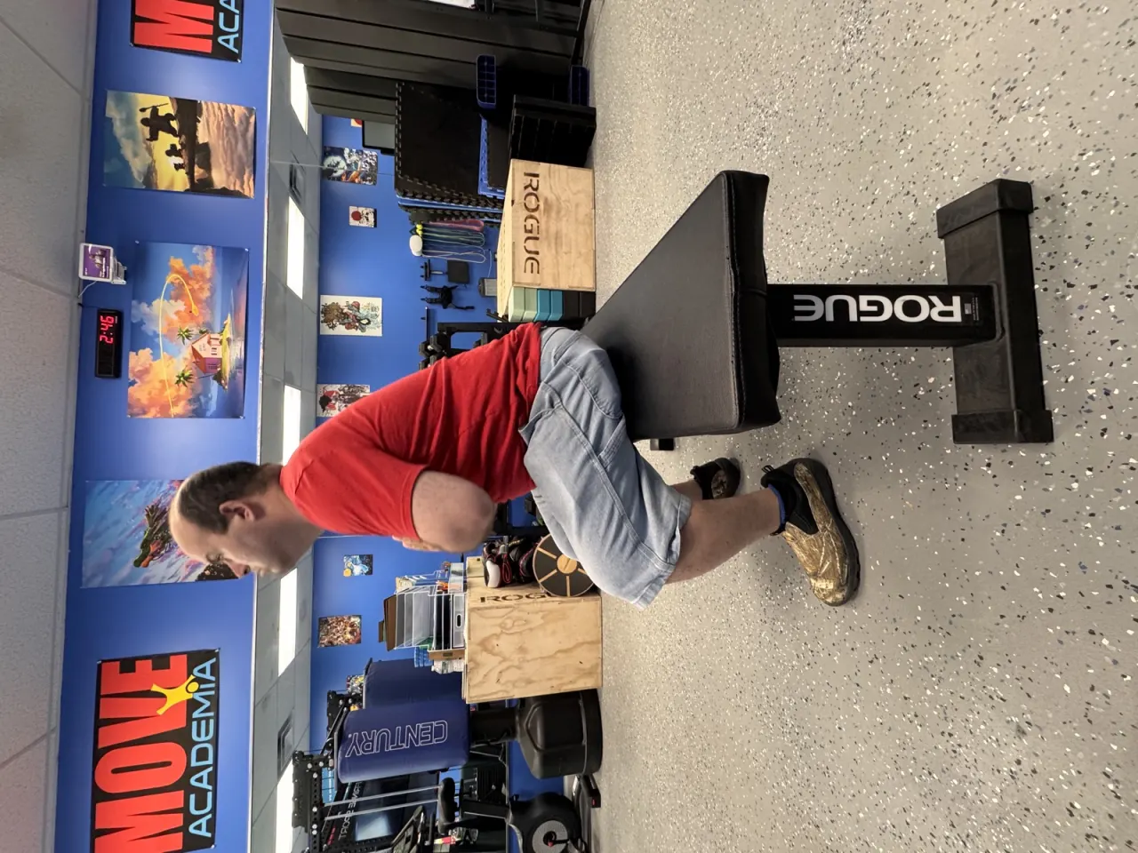 Bench press personal training session
